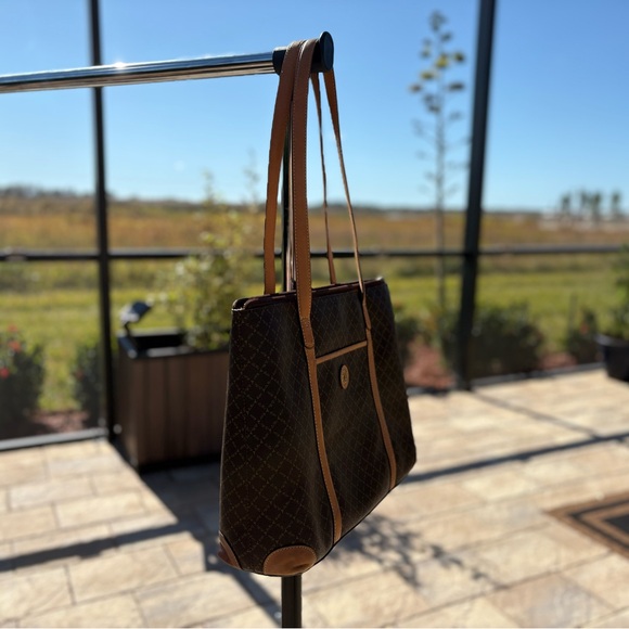 Vintage La Tour Eiffel Paris Tote | French Monogram Canvas | Good Condition - Picture 3 of 9